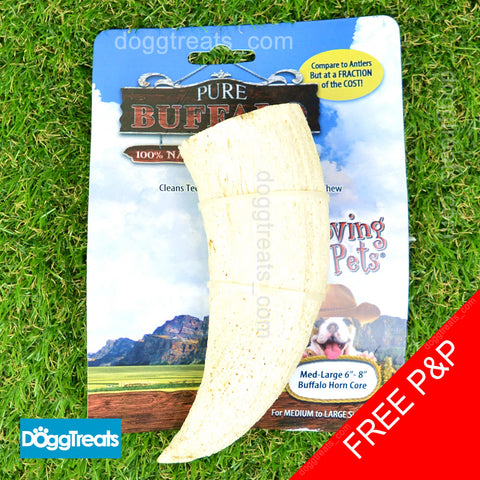 Buffalo Horn Core - Soft and Easy to Chew - for Dogs