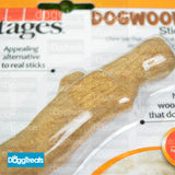 Wood Dog Chew Stick - Safe Chew Toy - Durable Petstages Dogwood - Antler & Root Alternative