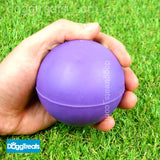 SOLID RUBBER BALL DOG TOY LARGE and SMALL - Classic Fetch Chase Chew Hard Balls - 7cm/6cm/5cm