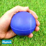 SOLID RUBBER BALL DOG TOY LARGE - Classic Fetch Chase Chew Hard Balls - 7cm