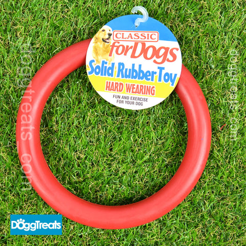 Rubber Ring Dog Toy - Large 7"