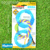 Dental Chew Rings - Rubber and Rope - Petstages Orka Dental Links