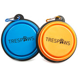 Trespass Travel Collapsible Dog Bowls Trespaws Sippy - Pack of 2