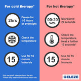Ankle Ice Pack Wrap - Reusable, Hot & Cold Therapy Gel Ice Pack for Sprained or Twisted Ankle, Pain, Swelling, Achilles Tendinitis, Plantar Fasciitis