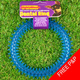 Soft Rubber Dental Dog Ring Toy