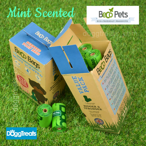 Dog Poop Bags - Beco Biodegradable - Mint Scented