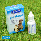 Johnsons Dog and Cat Ear Cleaner Dropper Soothing - Drops For Wax Cleaning Mites