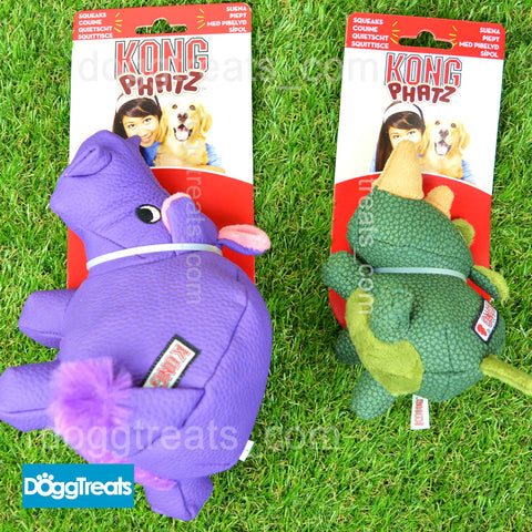 KONG Phatz Dog Toy - Rhino Hippo